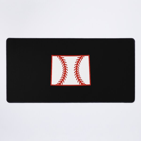 Item preview, Wyoming State Outline Baseball Stitch designed and sold by US States Merch.