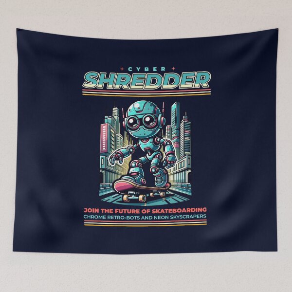 Item preview, Robot Skateboarding designed and sold by RockBeeDesigns.