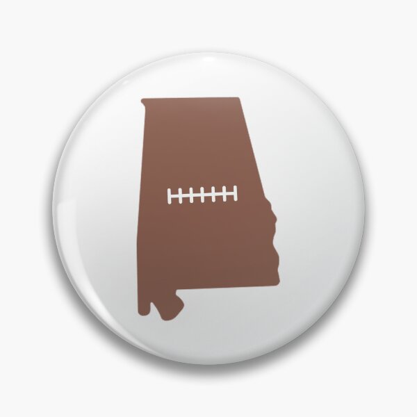 Item preview, Alabama State Outline Football Stitch designed and sold by US States Merch.