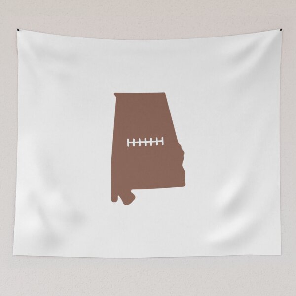 Item preview, Alabama State Outline Football Stitch designed and sold by US States Merch.