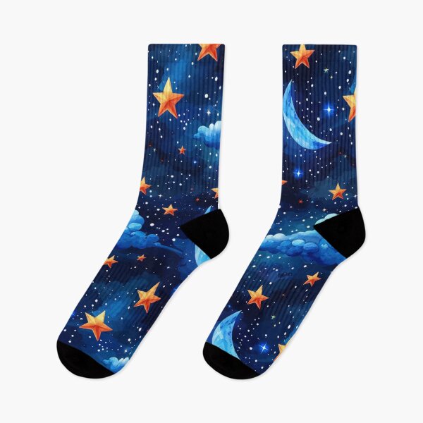 Item preview, Night Time Moon and Stars Pattern designed and sold by NDaZone.