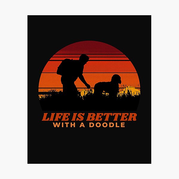 Item preview, Life Is Better With A Doodle Goldendoodle Labradoodle Dad Gift designed and sold by Guarddogdrive.