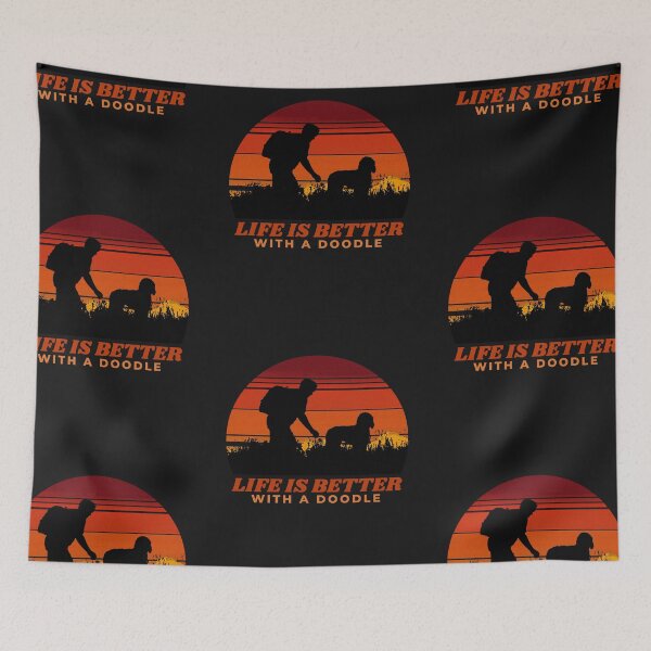 Item preview, Life Is Better With A Doodle Goldendoodle Labradoodle Dad Gift designed and sold by Guarddogdrive.