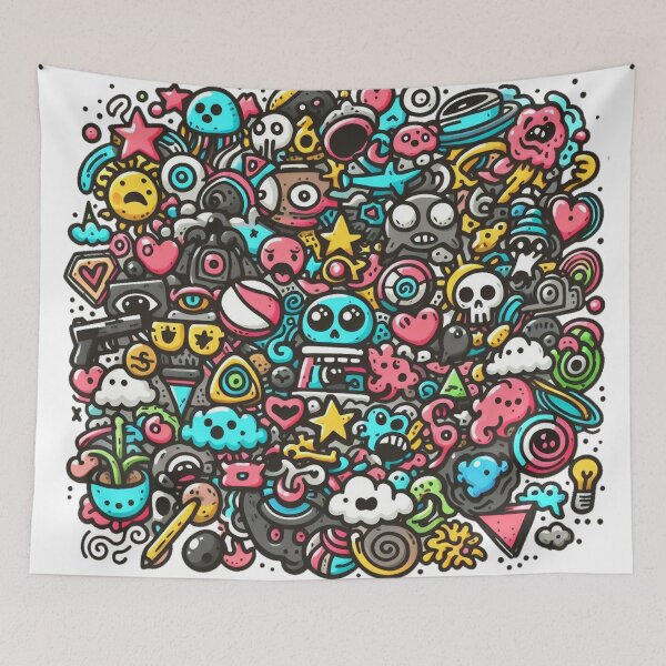 Item preview, D o o d l es  c a r t o  o n designed and sold by luckymando.