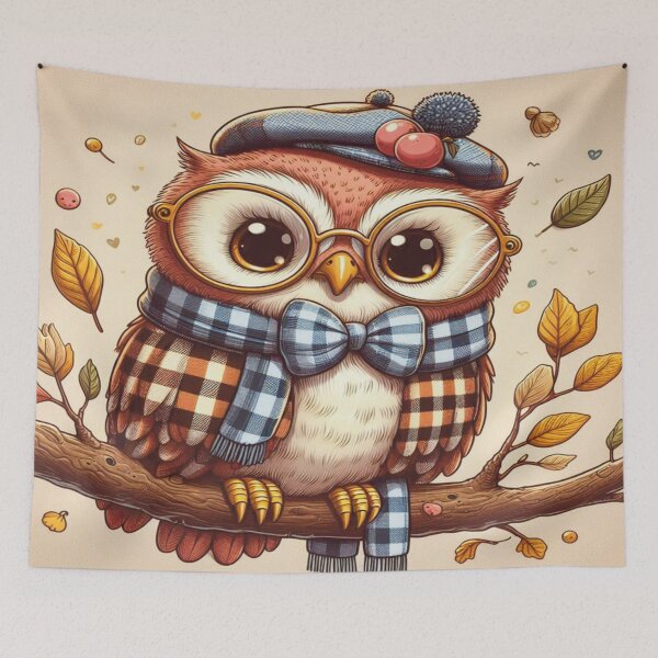 Item preview, Autumnal Elegance of an Owl designed and sold by Fredceri01.