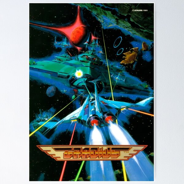 Artikel-Vorschau von Gradius Cover HD, designt und verkauft von Retr0Tshirts.