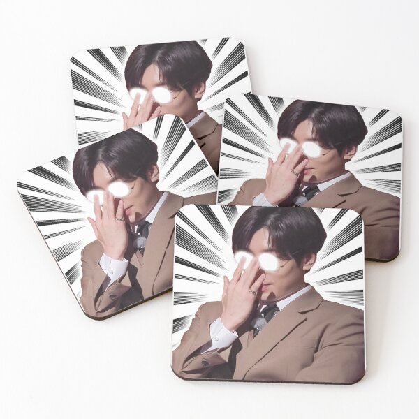 Item preview, Wonwoo, Jeon, Going, Carat, Sebong, cat, kpop, korean, korea, Cute, Unique, Smiling, Aegyo, Glasses, Cat Ears Sticker designed and sold by KPopPalette.