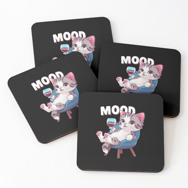 Item preview, Chill cat relaxation mood cozy vibes feline unwind designed and sold by w1ckerman.