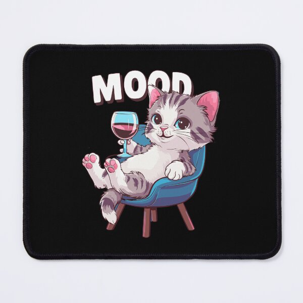 Item preview, Chill cat relaxation mood cozy vibes feline unwind designed and sold by w1ckerman.