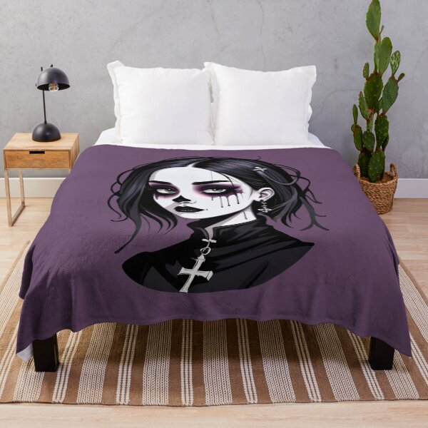 Item preview, Goth Makeup Girl Illustration designed and sold by MadnessEnvelope.