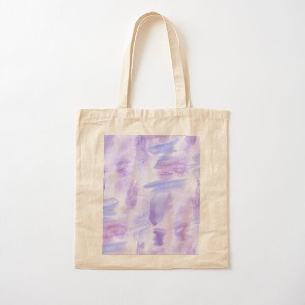 VIOLETS WATERCOLORS Cotton Tote Bag