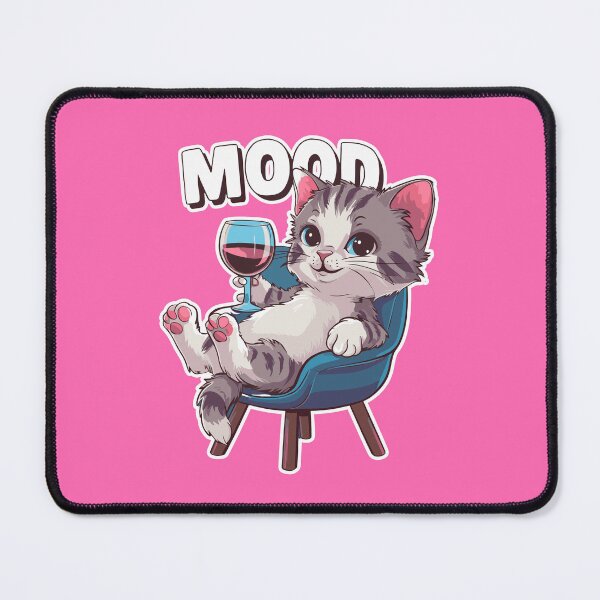 Item preview, Chill cat relaxation mood cozy vibes feline unwind designed and sold by w1ckerman.