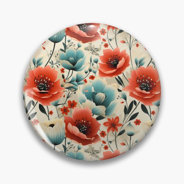 Item preview, Retro Wallflower Pattern designed and sold by NDaZone.