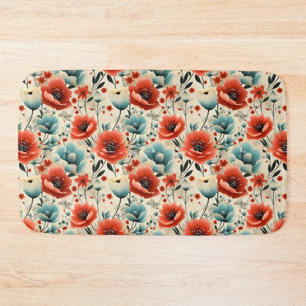 Item preview, Retro Wallflower Pattern designed and sold by NDaZone.