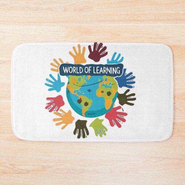 Item preview, World of Learning - Multicultural Globe with Handprints designed and sold by NiftyWrx.