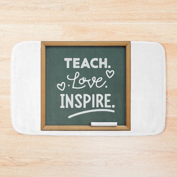 Item preview, Teach Love Inspire Chalkboard Quote designed and sold by NiftyWrx.
