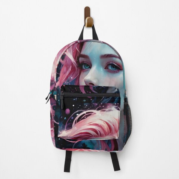 Artikelvorschau, Himmlisches Fantasy-Mädchen mit rosa Haaren entworfen und verkauft von ByteyCreatives.