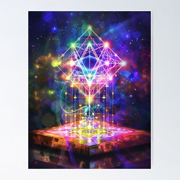 Sacred Geometry Abstract Art Poster