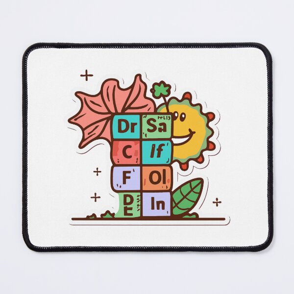 Item preview, Cartoon Periodic Table with Happy Elements designed and sold by NiftyWrx.
