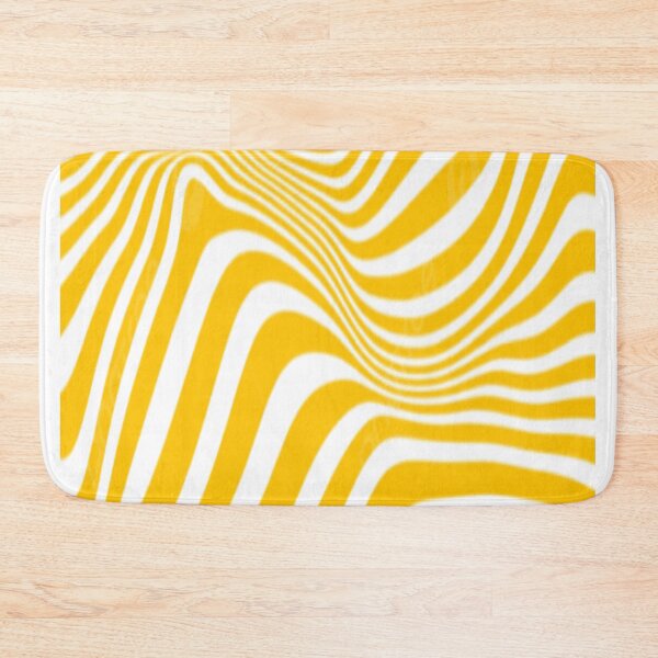 Item preview, Sunny yellow wavy stripe pattern designed and sold by AnnabellaRh.