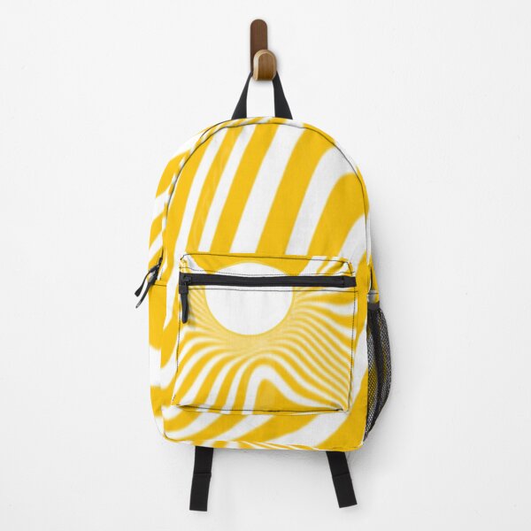 Item preview, Sunny yellow wavy stripe pattern designed and sold by AnnabellaRh.