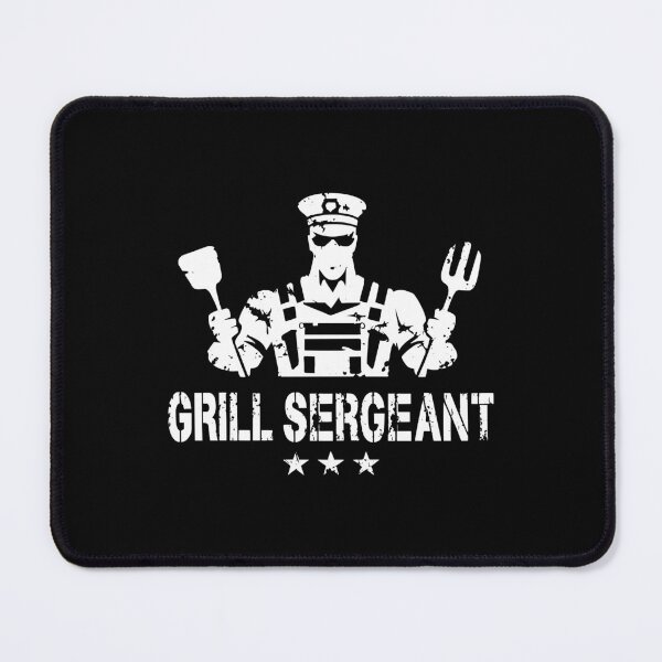 Item preview, Grill sergeant independence BBQ grill barbecue military patriotic 4th july designed and sold by w1ckerman.