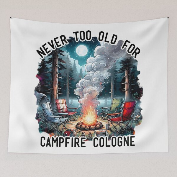 Item preview, Campfire Cologne Smokey Scent Adventure designed and sold by SportsT-Shirts.
