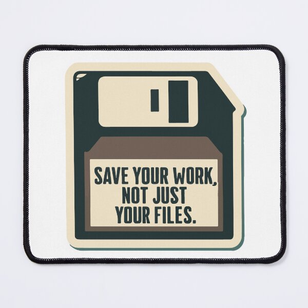 Item preview, Retro Floppy Disk - Save Your Work Design designed and sold by NiftyWrx.