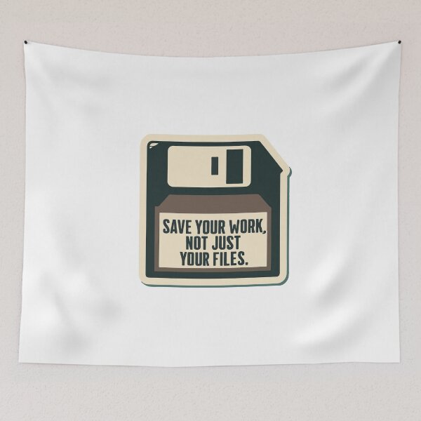 Item preview, Retro Floppy Disk - Save Your Work Design designed and sold by NiftyWrx.