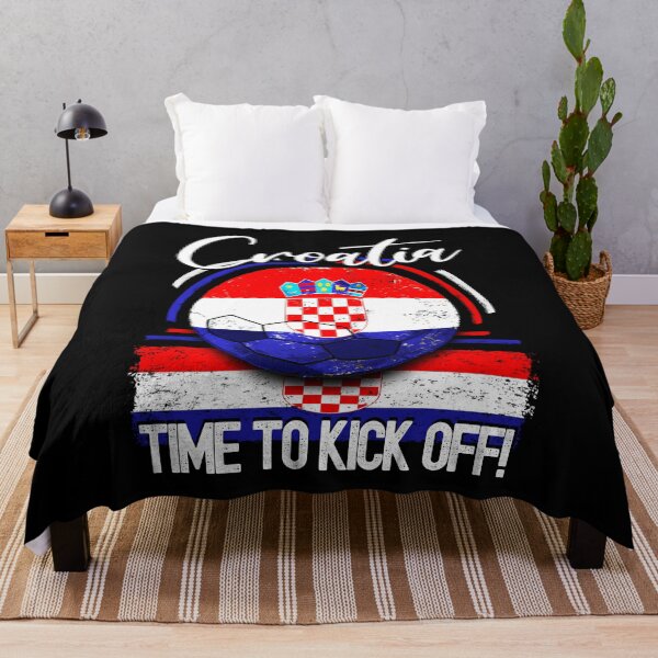 Item preview, Croatian Football Time to Kick Off, Vintage Soccer designed and sold by orangeblue21.