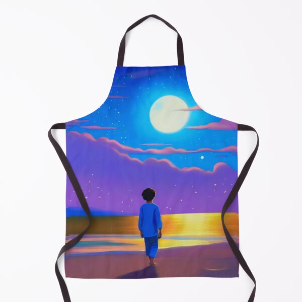 Item preview, Boy on the Beach, Gazing at the Moon designed and sold by Marymarice.