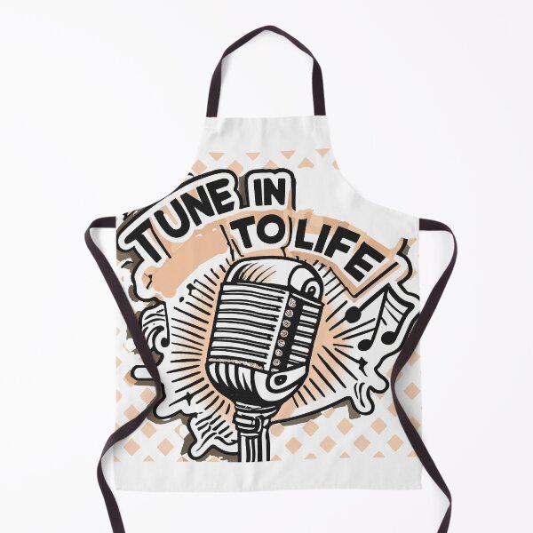 Item preview, Vintage Microphone 'Tune In To Life' - Retro Comic Style designed and sold by NiftyWrx.