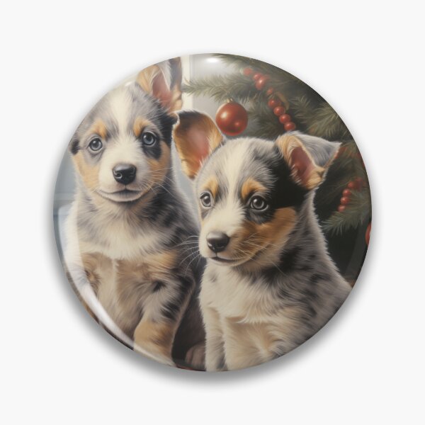 Item preview, Christmas Australian Cattle Dogs designed and sold by Samuelsboro.