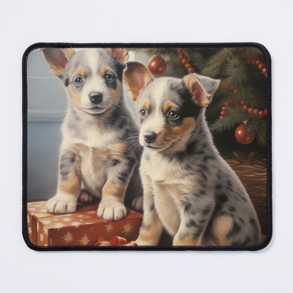 Item preview, Christmas Australian Cattle Dogs designed and sold by Samuelsboro.