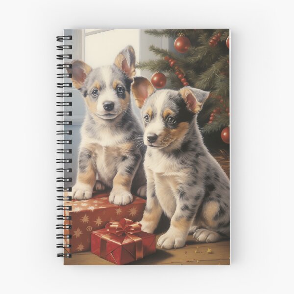 Item preview, Christmas Australian Cattle Dogs designed and sold by Samuelsboro.