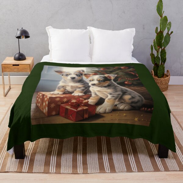 Item preview, Christmas Australian Cattle Dogs designed and sold by Samuelsboro.