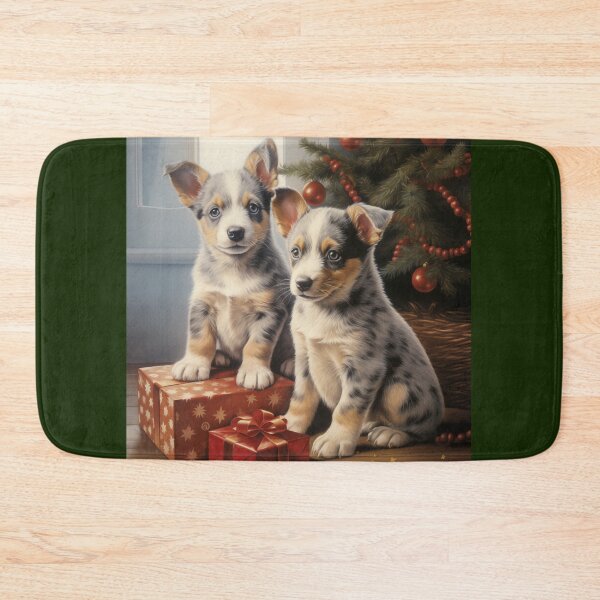 Item preview, Christmas Australian Cattle Dogs designed and sold by Samuelsboro.