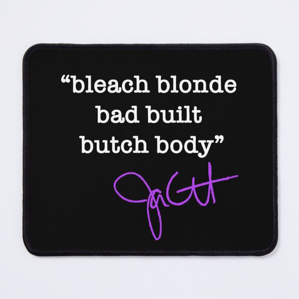 Item preview, bleach blonde, bad built, butch body - jasmine crockett (white purple) designed and sold by Thelittlelord.