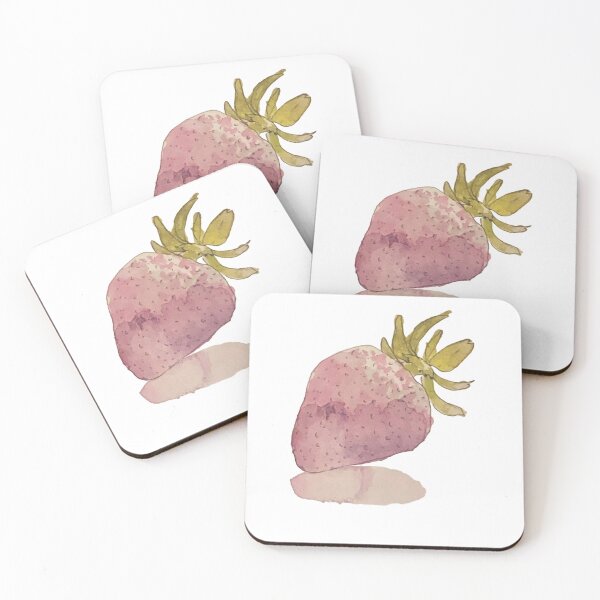 Item preview, watercolor strawberry designed and sold by Skaetlett.