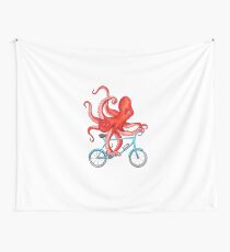 Cycling Octopus Wall Tapestry