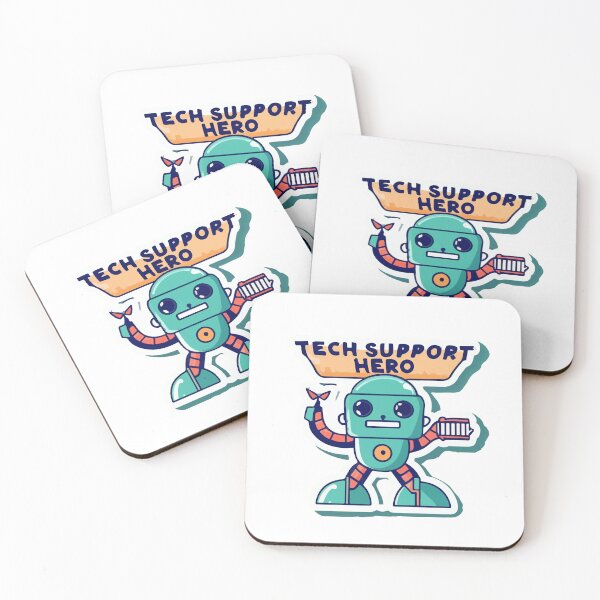 Item preview, Tech Support Hero Robot designed and sold by NiftyWrx.