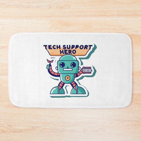 Item preview, Tech Support Hero Robot designed and sold by NiftyWrx.