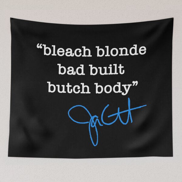 Item preview, bleach blonde, bad built, butch body - jasmine crockett (white blue) designed and sold by Thelittlelord.
