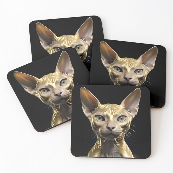 Item preview, Gold plated Sphynx cat designed and sold by Emile-Sabord.