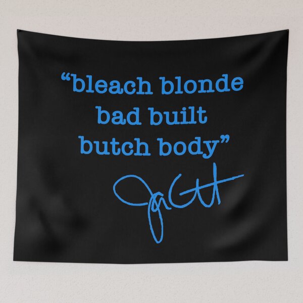 Item preview,  bleach blonde, bad built, butch body - jasmine crockett (blue) designed and sold by Thelittlelord.