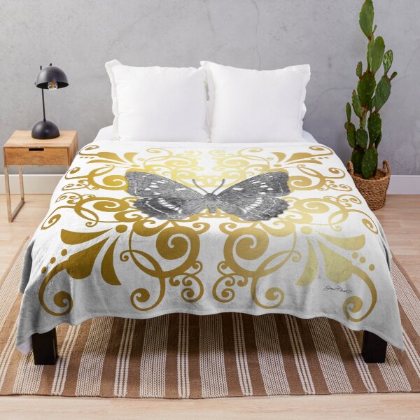 Item preview, Gold Tile With Butterfly B designed and sold by Jean Plout.