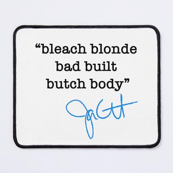 Item preview, bleach blonde, bad built, butch body - jasmine crockett (blue) designed and sold by Thelittlelord.