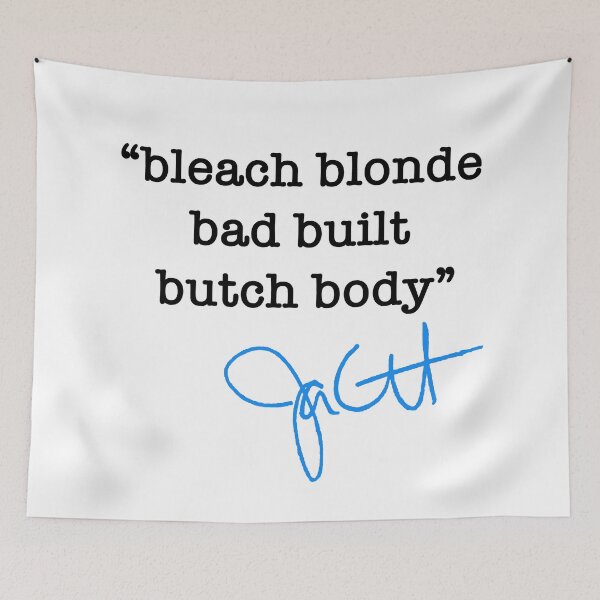 Item preview, bleach blonde, bad built, butch body - jasmine crockett (blue) designed and sold by Thelittlelord.