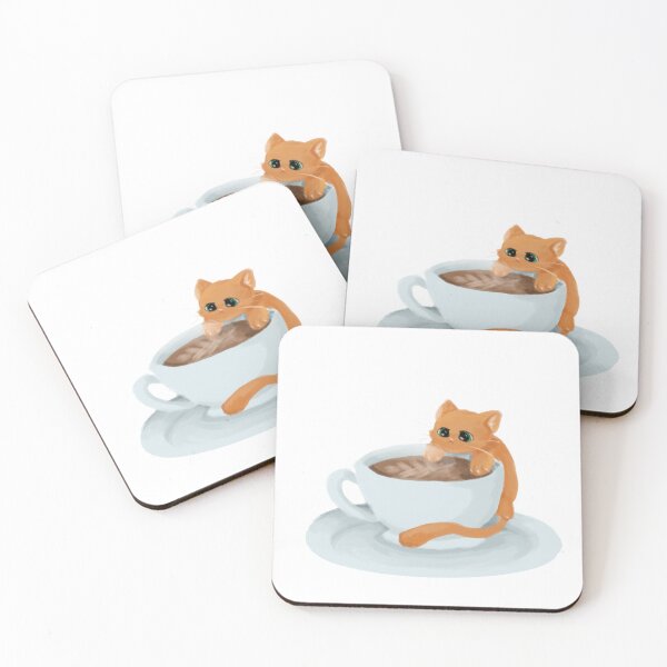 Aperçu de l'œuvre tasse de café pour chat créée et vendue par Fridayscorner.