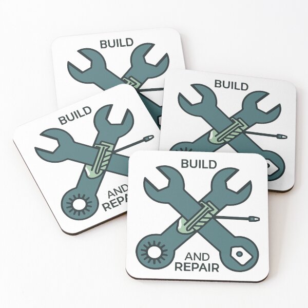 Item preview, Build and Repair - Industrial Technician Tools Emblem designed and sold by NiftyWrx.
